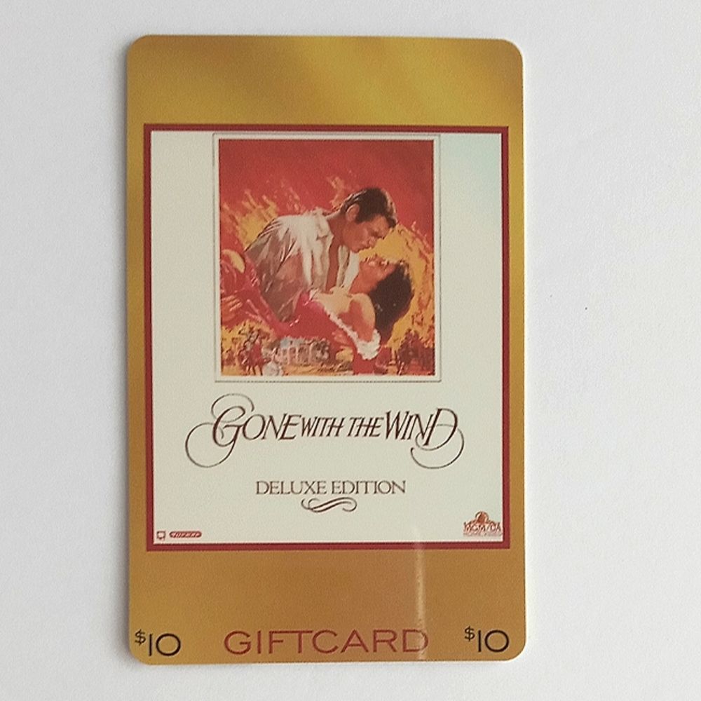 Blockbuster Gift Card of 2000 Gone With The Wind Deluxe Edition No Value